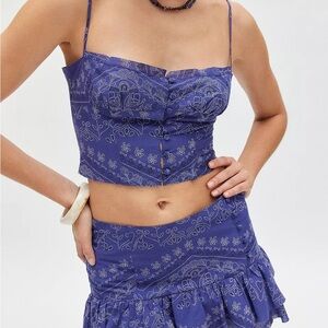 Kimchi Blue Urban Outfitters skirt set large NWT